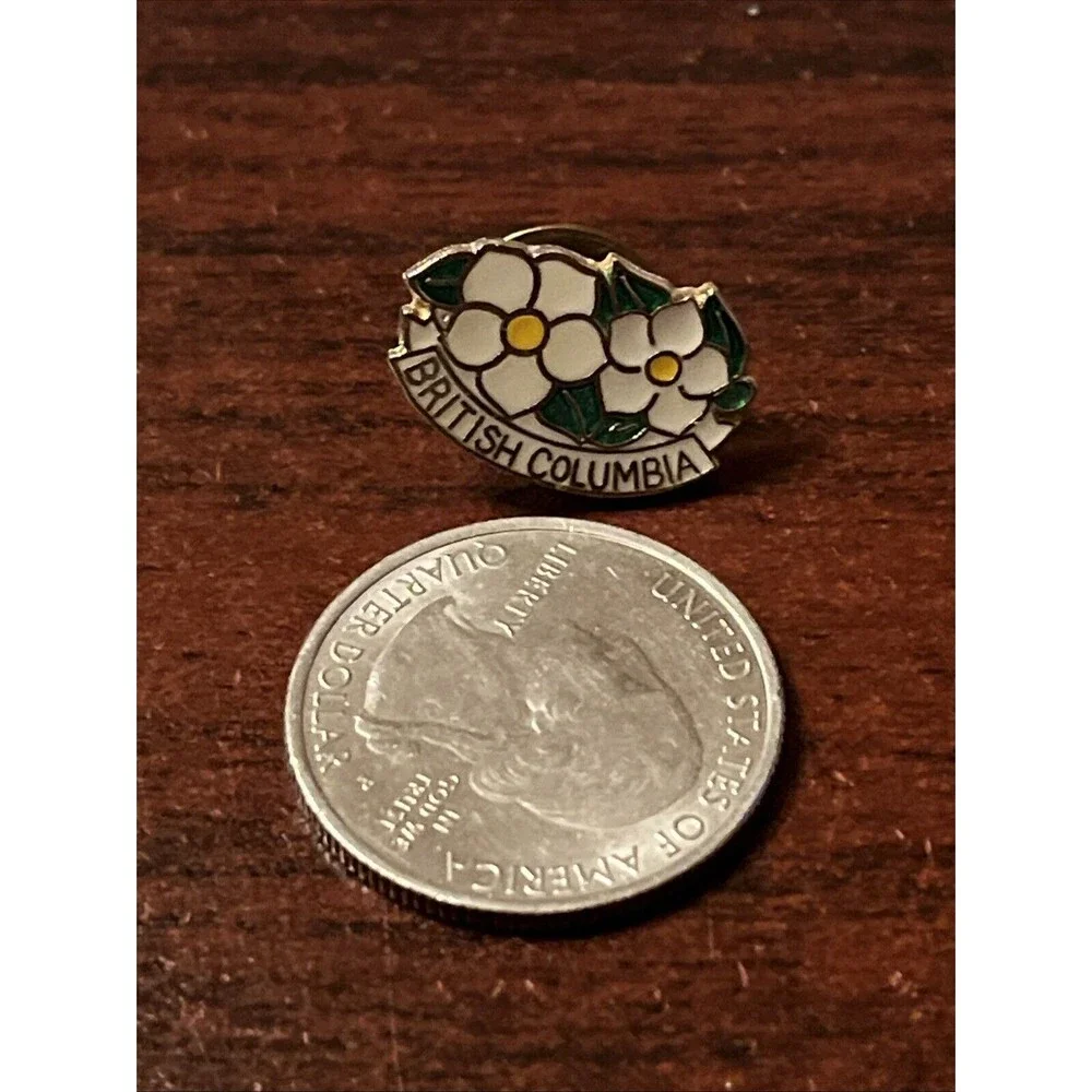 British Columbia Canada Flower Lapel‎ Hat Pin